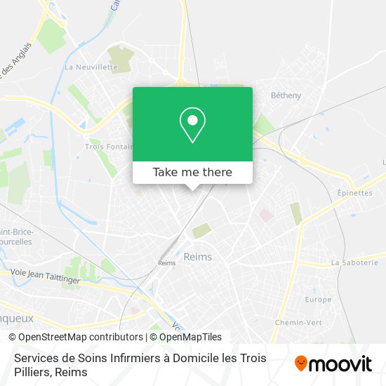 Services de Soins Infirmiers à Domicile les Trois Pilliers map