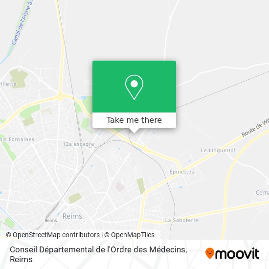 Conseil Départemental de l'Ordre des Médecins map