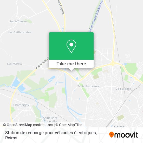 Mapa Station de recharge pour véhicules électriques