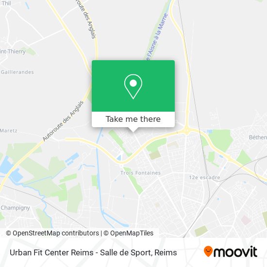 Urban Fit Center Reims - Salle de Sport map