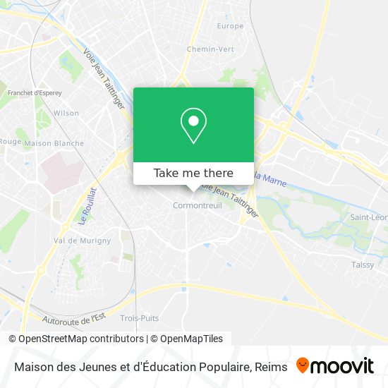 Mapa Maison des Jeunes et d'Éducation Populaire