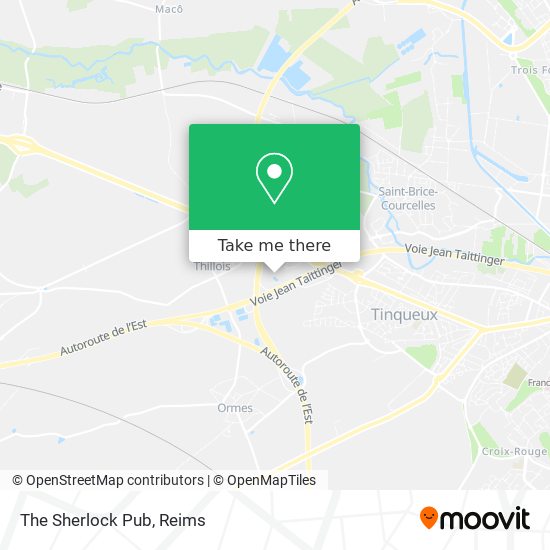 The Sherlock Pub map