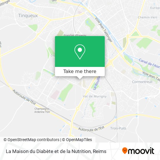 La Maison du Diabète et de la Nutrition map