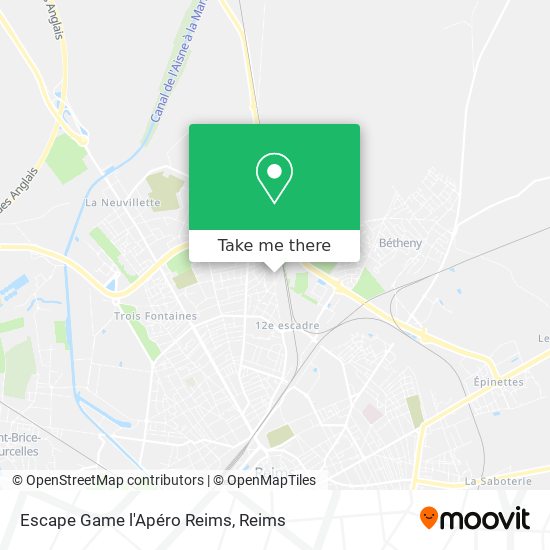 Escape Game l'Apéro Reims map