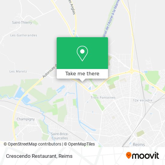 Crescendo Restaurant map