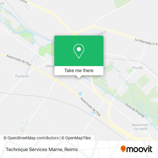 Technique Services Marne map