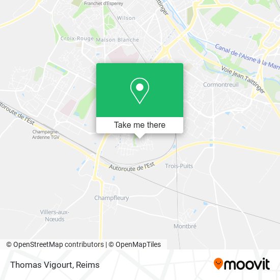 Mapa Thomas Vigourt