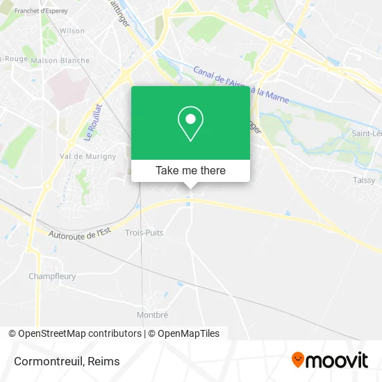 Cormontreuil map