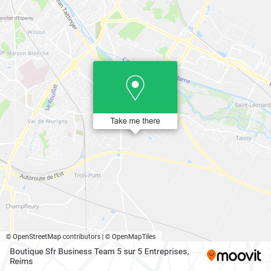 Boutique Sfr Business Team 5 sur 5 Entreprises map