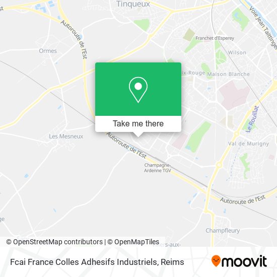 Fcai France Colles Adhesifs Industriels map