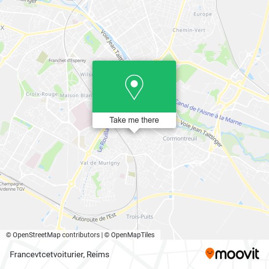 Francevtcetvoiturier map