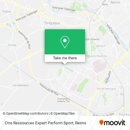 Mapa Ctre Ressources Expert Perform Sport
