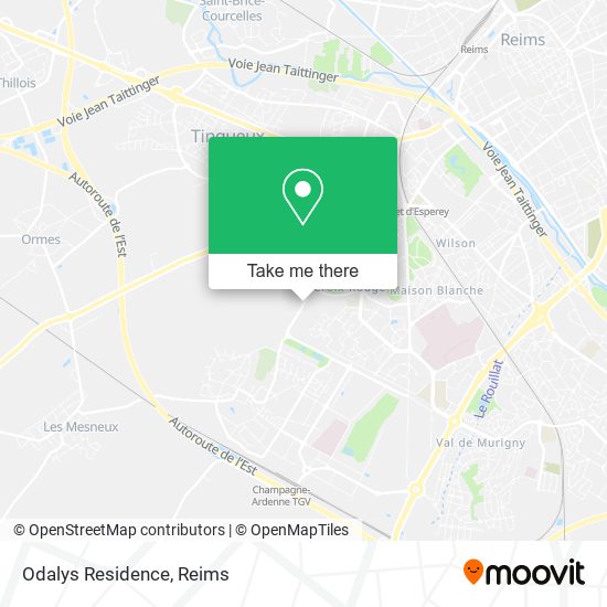 Odalys Residence map