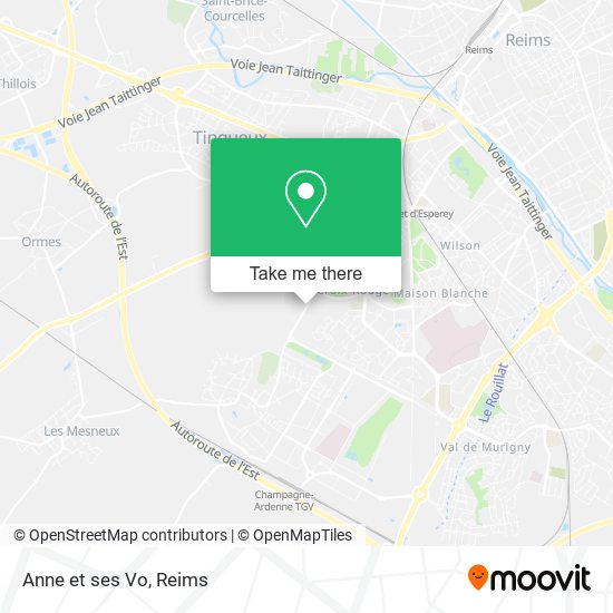 Anne et ses Vo map