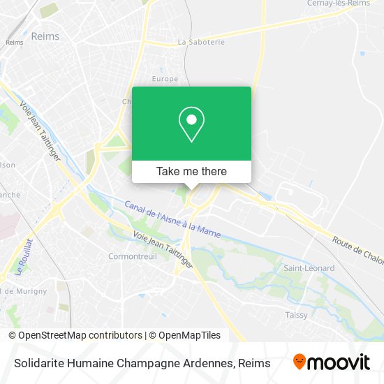 Solidarite Humaine Champagne Ardennes map
