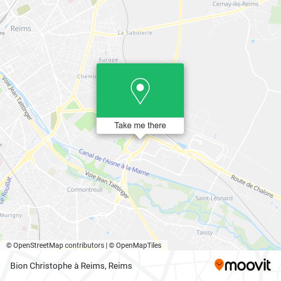 Mapa Bion Christophe à Reims