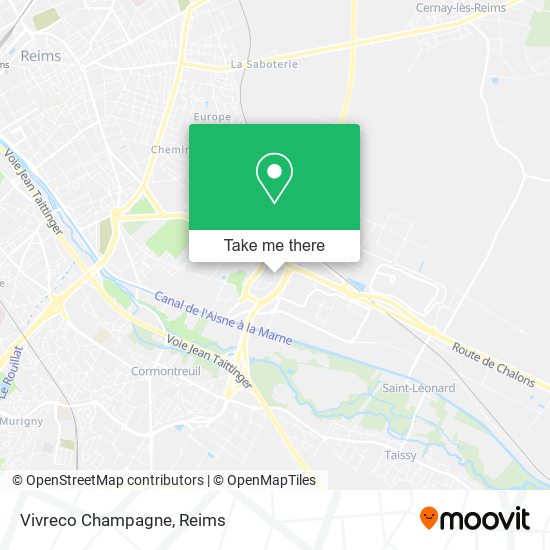 Vivreco Champagne map