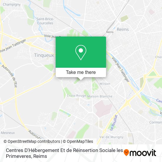 Centres D'Hébergement Et de Réinsertion Sociale les Primeveres map