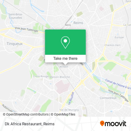 Dk Africa Restaurant map