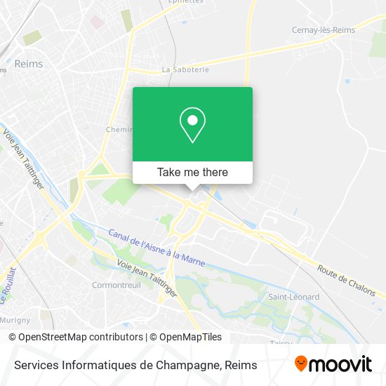 Services Informatiques de Champagne map
