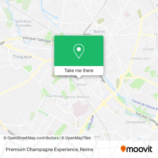 Premium Champagne Experience map