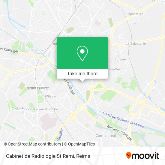 Mapa Cabinet de Radiologie St Remi