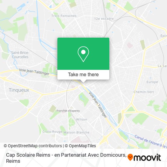 Mapa Cap Scolaire Reims - en Partenariat Avec Domicours
