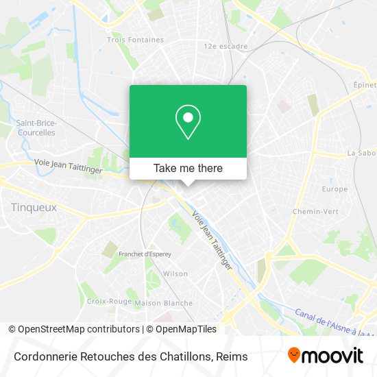 Cordonnerie Retouches des Chatillons map