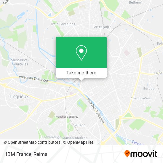 IBM France map