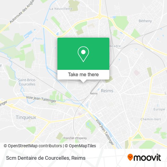 Scm Dentaire de Courcelles map