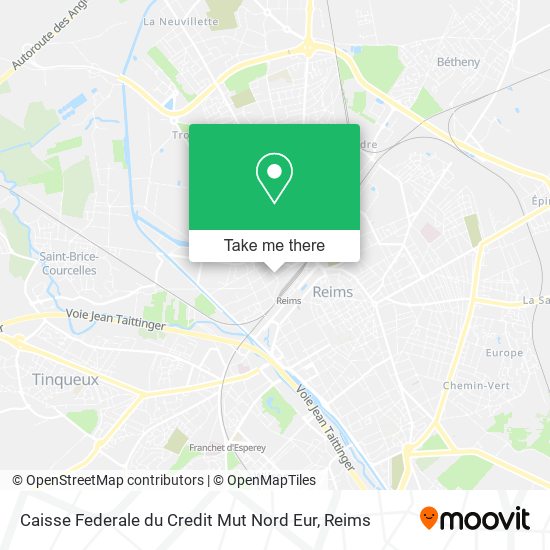 Caisse Federale du Credit Mut Nord Eur map