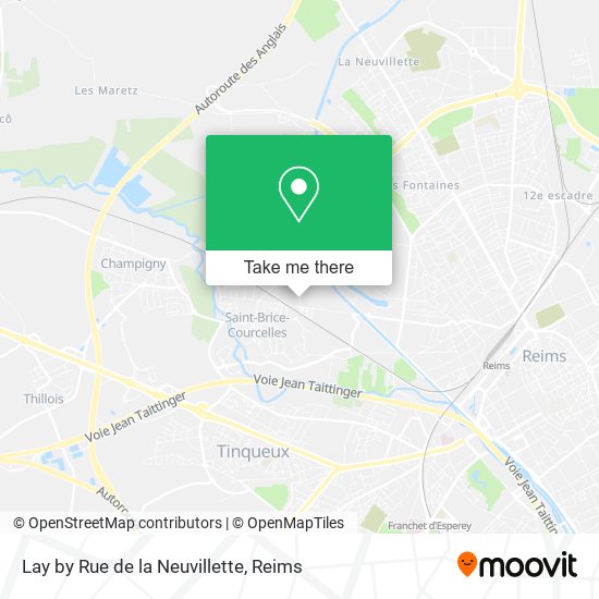 Mapa Lay by Rue de la Neuvillette