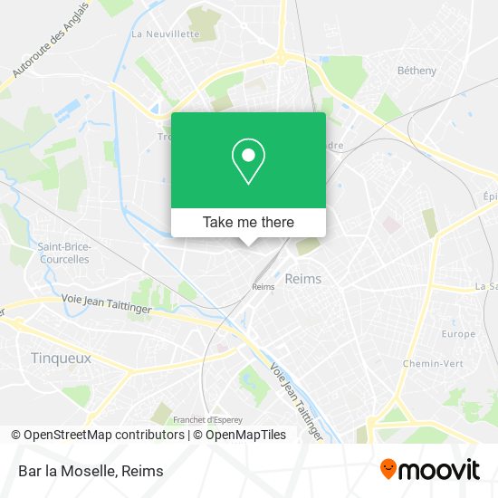 Mapa Bar la Moselle