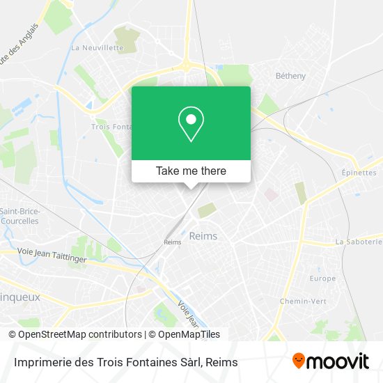 Mapa Imprimerie des Trois Fontaines Sàrl