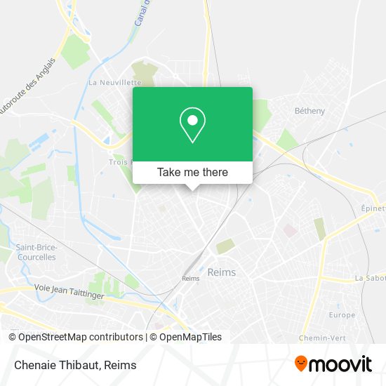 Chenaie Thibaut map