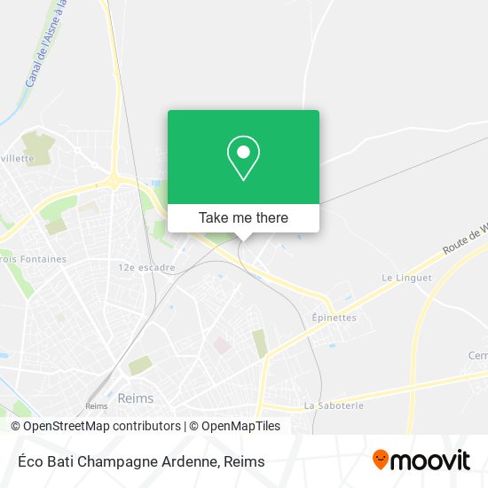 Mapa Éco Bati Champagne Ardenne