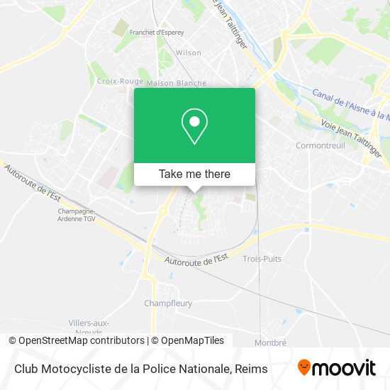 Club Motocycliste de la Police Nationale map