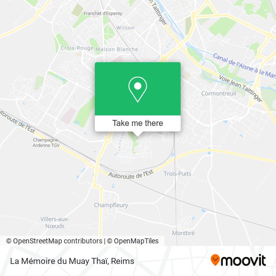 Mapa La Mémoire du Muay Thaï