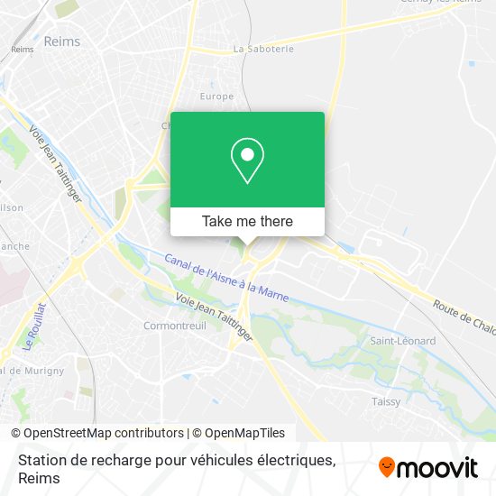 Station de recharge pour véhicules électriques map