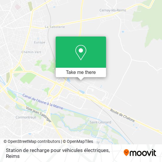 Station de recharge pour véhicules électriques map