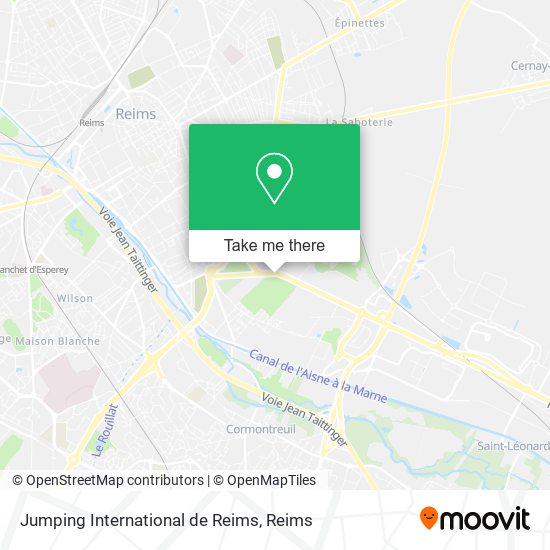 Mapa Jumping International de Reims
