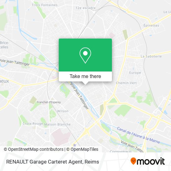 Mapa RENAULT Garage Carteret Agent