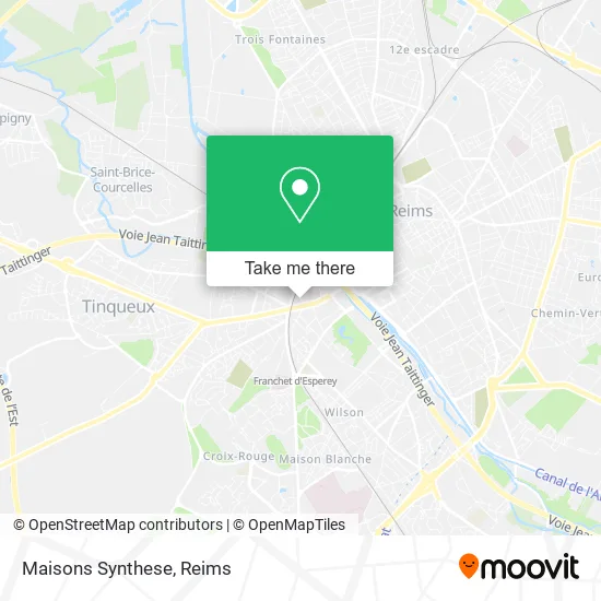 Maisons Synthese map