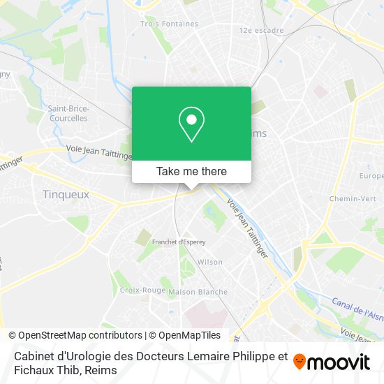 Cabinet d'Urologie des Docteurs Lemaire Philippe et Fichaux Thib map