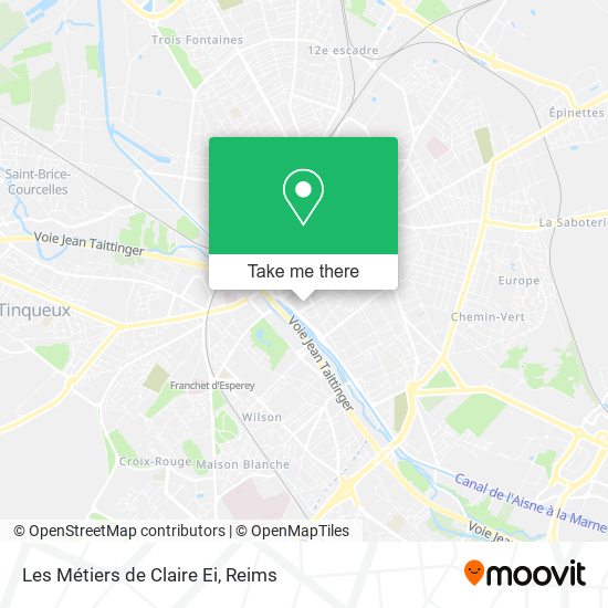 Les Métiers de Claire Ei map