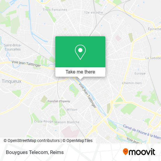 Mapa Bouygues Telecom