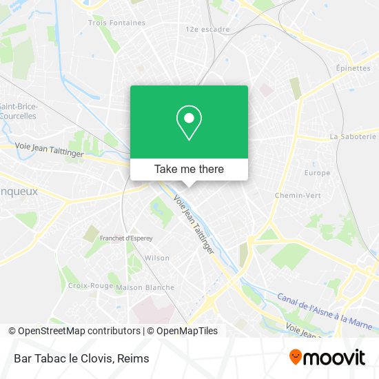 Bar Tabac le Clovis map