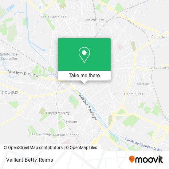 Vaillant Betty map