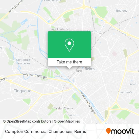 Mapa Comptoir Commercial Champenois