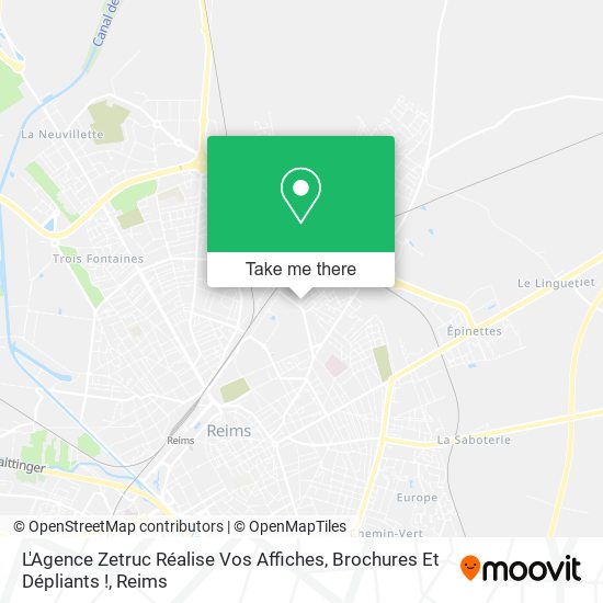 Mapa L'Agence Zetruc Réalise Vos Affiches, Brochures Et Dépliants !